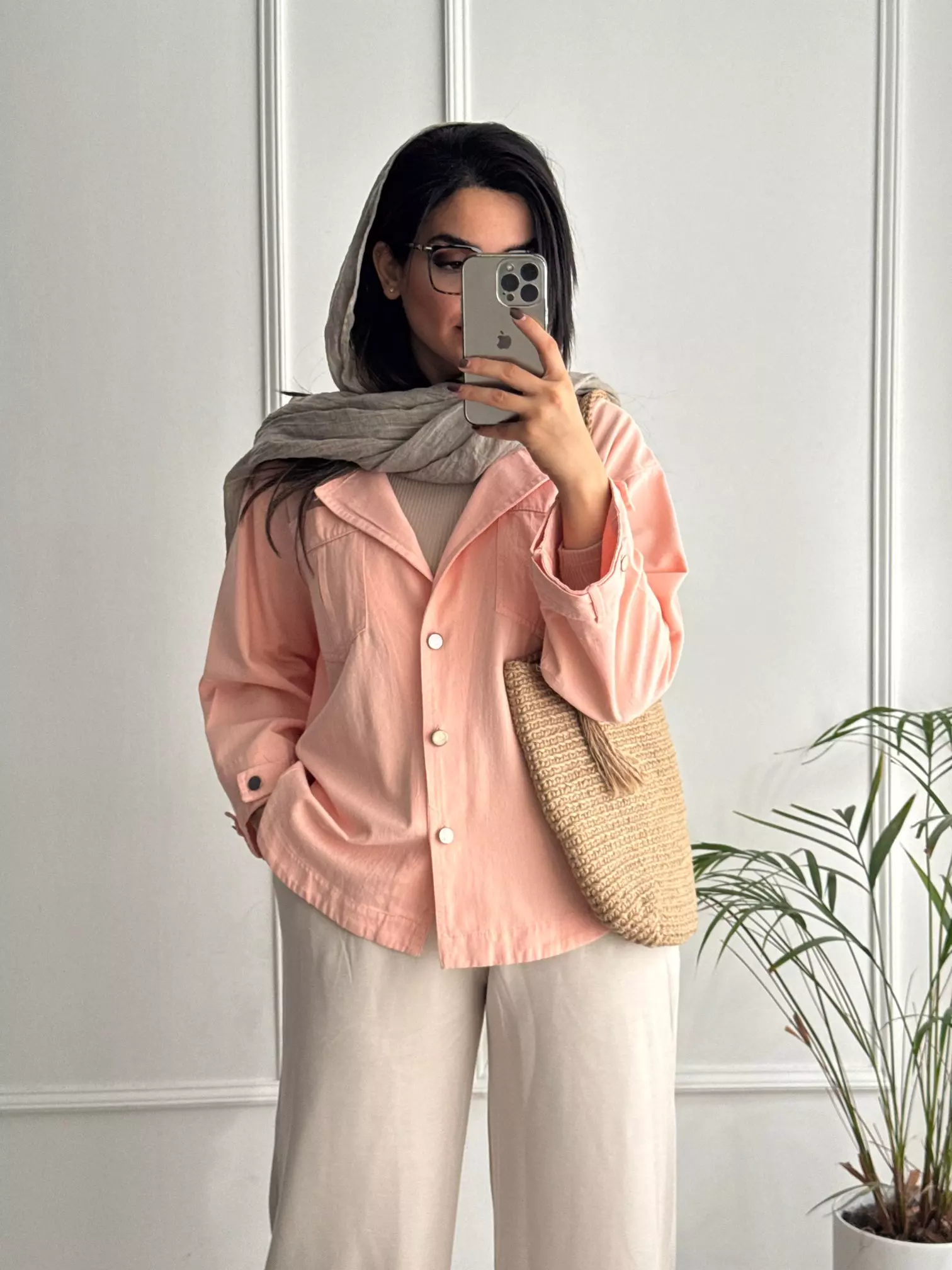 مانتو کتان جین رنگی شایلین